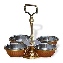 Serveware Bowls Indian Recipe Condiments 4 Serving Bowls