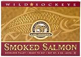 Alaska Smokehouse Smoked Sockeye Salmon Fillet In Gold, 8 Ounce Gift Box