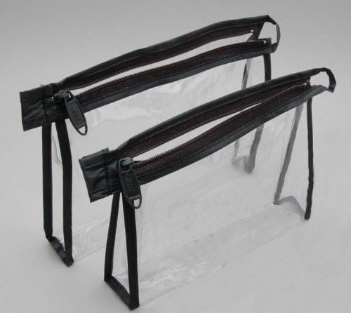 16 Pack Medium and Large Luggage TSA Carry On Toiletry Pouch Zipper Vinyl Travel Bag