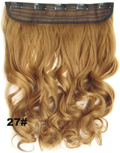 Maysu 60cm Long Curly hair extensions Women's Sexy Beautiful Fashion Clip in Hairpiece