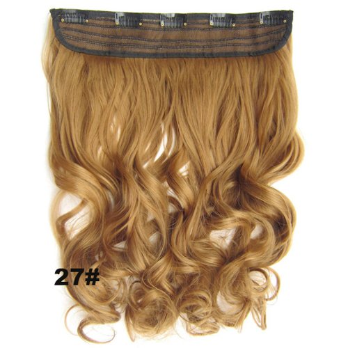 Maysu 60cm Long Curly hair extensions Women's Sexy Beautiful Fashion Clip in Hairpiece