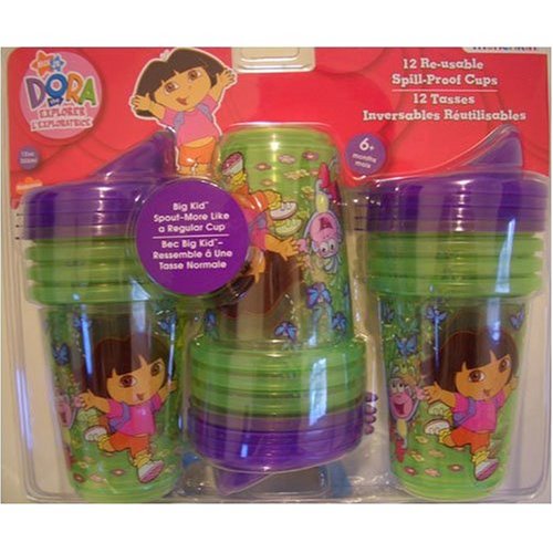 Baby: Dora The Explorer 12pc 12oz Spill Proof Cups