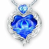Christian Riese Lassen Moonlit Kiss Dolphin Art Pendant Necklace by The Bradford Exchange
