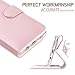 Galaxy Note 7 Case, Samsung Galaxy Note 7 Case, Note 7 Case, FYY [RFID Blocking wallet] 100% Handmade Wallet Case Stand Cover Credit Card Protector for Galaxy Note 7 Rose Gold