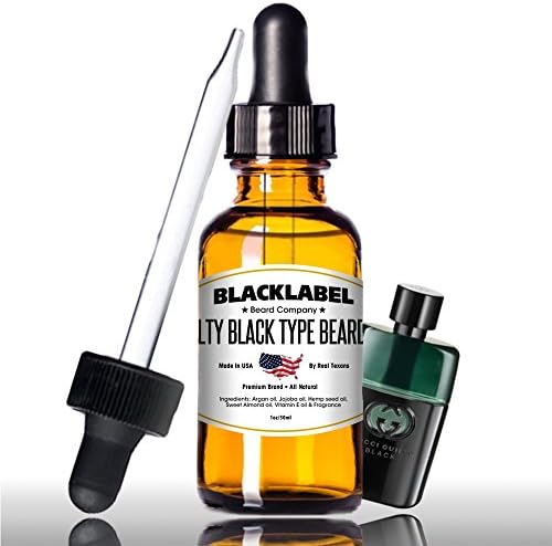 BLACKLABEL Gucci Guilty Black Cologne Type Beard Oil | Premium Beard Conditioner and Aftershave Too | Smell Like Your Favorite Cologne, Moisturize Your Skin and Keep Your Beard Soft, Shiny and Fresh