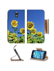 Sunflower Fields Clear Sky blue nature beauty tall green Samsung Galaxy S4 Flip Cover Case with Card Holder Customized Made to Order Support Ready Premium Deluxe Pu Leather 5 inch (140mm) x 3 1/4 inch (80mm) x 9/16 inch (14mm) Liil S IV S 4 Professional Cases Accessories Open Camera Headphone Port I9500 LCD Graphic Background Covers Designed Model Folio Sleeve HD Template Designed Wallpaper Photo Jacket Wifi 16gb 32gb 64gb Luxury Protector Micro SD Wireless Cellphone Cell Phone