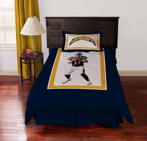 NFL Biggshots Bedding - San Diego Chargers Phillip Rivers Comforter Set, Twin