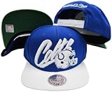 Baltimore Colts Diagonal Script Blue/White Two Tone Plastic Snapback Adjustable Plastic Snap Back Hat / Cap