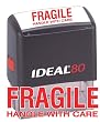 FRAGILE HANDLE WITH CARE Office Stock Self-Inking Rubber Stamp