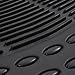 Custom Auto Crews - Heavy Duty 4pc Front & Rear Rubber Mats - All Weather Protection - Universal Car Truck SUV - Black