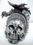 Cool Gothic Dragon & Skull Drink Coaster Set Evil