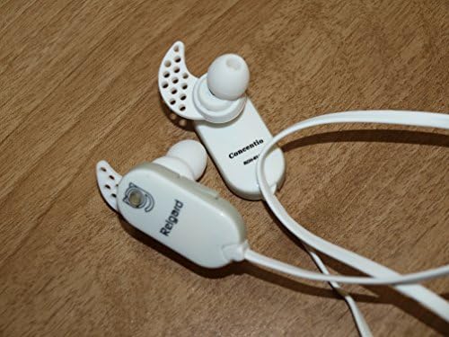 Concentio RCH-814 Best Bluetooth Wireless High Performance Quality Exercise and Sports Earbuds Suitable for Smartphones, iPhones, iPads Light Weight (White)