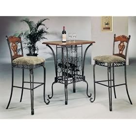 Venetian Bar Table Set By Acme Furniture by Bar Stools