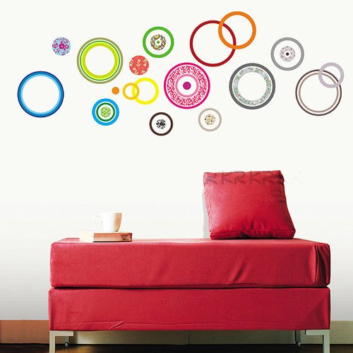Easy Instant Wall Decorations Stickers – Flower Spindles