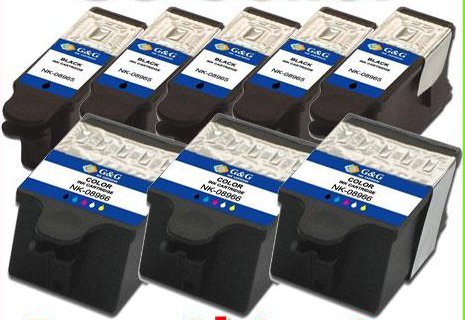 Compatible #30XL Bulk Set of 8 Ink Cartridges: 5 Black & 3 Color For Hero 3.1, 5.1 ESP C310 C315 2150 2170 On Sale