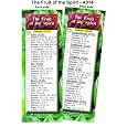 BUY : Bible Bookmark - Fruit of the Spirit - Package of 25 - 2"x6"