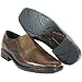 ROCKPORT BOWNE Brown Antiqued Leather Loafer Shoes Men