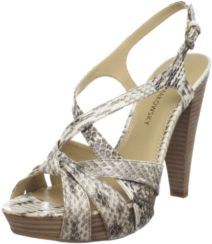 B. Makowsky Women's Fari Platform Sandal,Roccia,6.5 M US