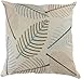 Decorative Leaf Emboirdery Floral Throw Pillow Cover 18