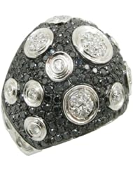 14k White Gold  1.06ctw Diamond Cocktail Ring LR835US Size 7.5