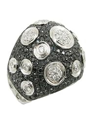 14k White Gold  1.06ctw Diamond Cocktail Ring LR835US Size 7.5