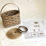 紙バンド手芸用ホビーテープ トライアルキット プチバスケット クラフトベース エコクラフト かご