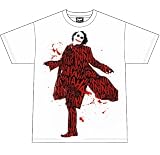 The Dark Knight Joker Covered In Laughter Men's T-Shirt (White)
