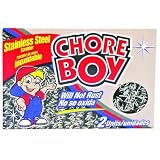 Spic & Span Company 41496 “Chore Boy” Stainless Steel Scouring Pad – 2/pk 519 VgJSagL. SL160 Chore Boys Getting Harder To Find.