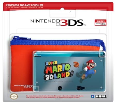 3DS Protector and Pouch Set (Super Mario 3D Land version)