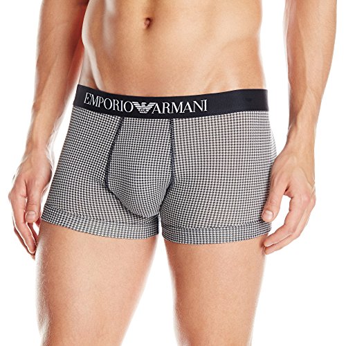 Emporio Armani Men's Printed Stretch Cotton Trunk