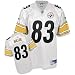 Heath Miller Jersey: Reebok White Replica #83 Pittsburgh Steelers Jersey - XX-Large