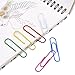 Outus 50 mm Colored Paper Clips Medium, 6 Colors, 300 Pieces