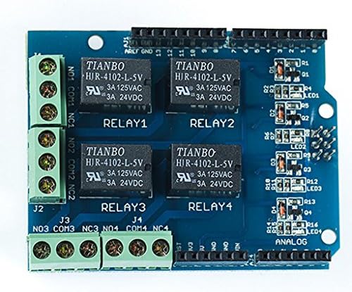 4 Way Relay 5V Shield Module For Arduino DIY Four Channel Relay Electronic