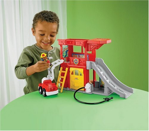 Imagen 2 de Mattel P3331-0  - La gente Feuerwehstation Poco