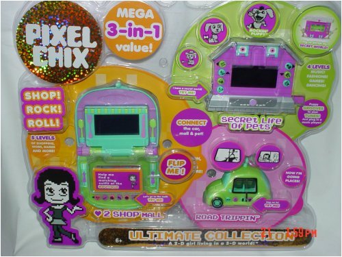 Childrens Toyshop  Toys : Pixel Chix Mega 3-in-1 Shop! Rock! Roll!