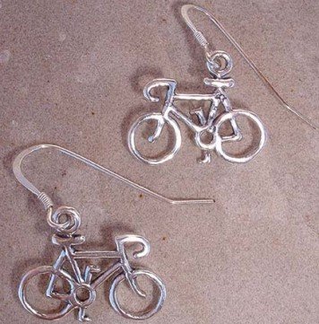 Road Bike Wire Earrings