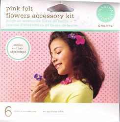 Martha Stewart Create Pink Felt Flowers Accessory Kit