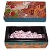 Jerusalem Hand painted Box with Rose Incense and Charcoal packet from Jerusalem