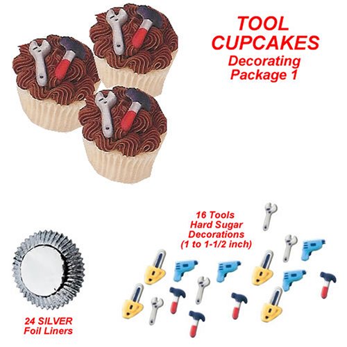Tools Cakes Cupcakes - Do-It-Yourself Cupcakes Pkg. 2 SAVE $1.42 by Lucks, Wilton