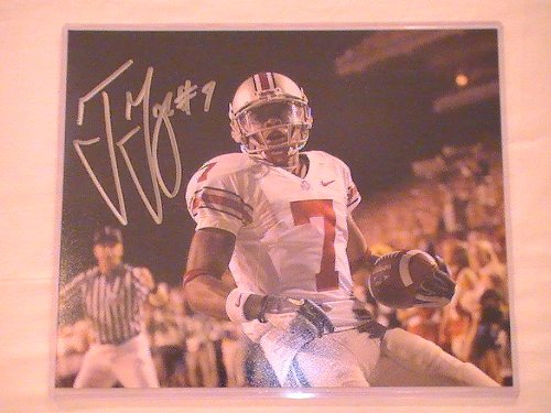TED GINN SIGNED AUTOGRAPHED 8-10 PHOTO OHIO STATE BUCKEYES COA + HOLOGRAM