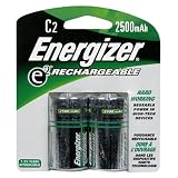 Energizer e2 Rechargeable, Size C, 2 pack (Pack of 3)