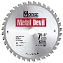 MK Morse CSM72550SC Metal Devil 7-1/4-Inch 50 Tooth Steel Cutting Saw Blade with 5/8-Inch and Diamond Knockout Arbor