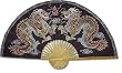 Great Creative Gift Ideas - Hand Painted Thai Silk & Bamboo Decorative Wall Art Fan - Select 3ft. or 5ft.