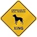 ONLY  AMERICAN PIT BULL TERRIER XING  CROSSING SIGN DOG