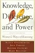Knowledge, Difference, And Power: Essays Inspired By Women's Ways Of Knowing