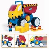 Enlarge toy image: WOW Toys Dudley Dump Truck Friction-Powered Construction Vehicle with Motorised Tipping Action - toddler baby activity product