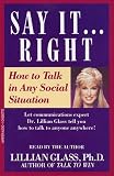 Say It Right How To Talk in Any Social Situations
