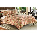 Tommy Bahama Catalina King Quilt King Tangerine