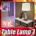 3D Model Modern Table Lamp 07 Silver 3D Model