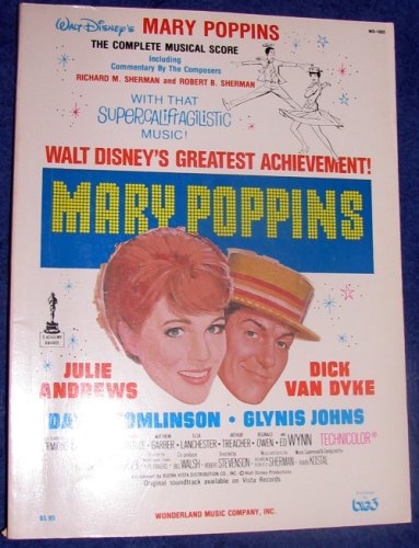 Image of: Walt Disney's Mary Poppins, the complete musical score